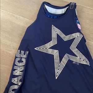 Justice Top with sports bra inside